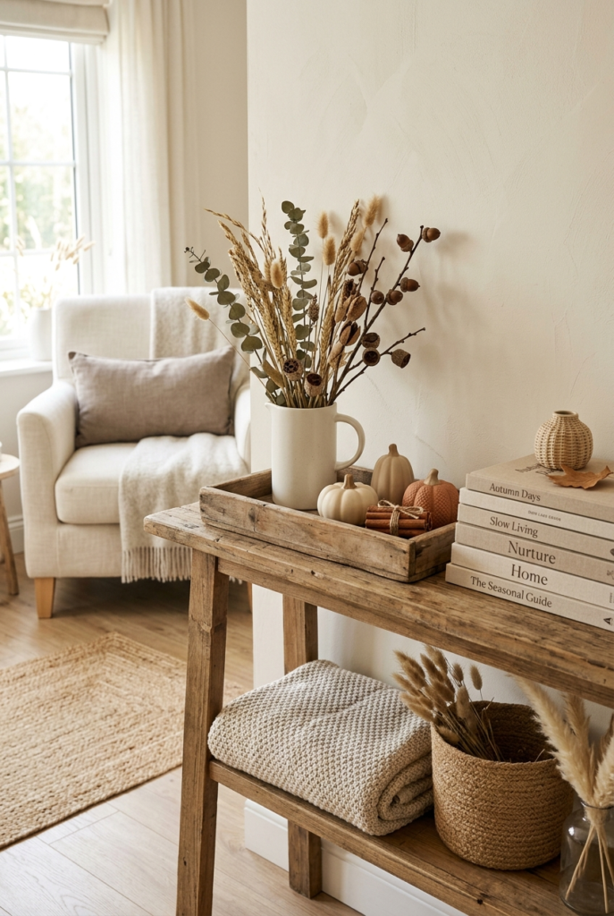 decor styled using existing home items for a simple and practical look