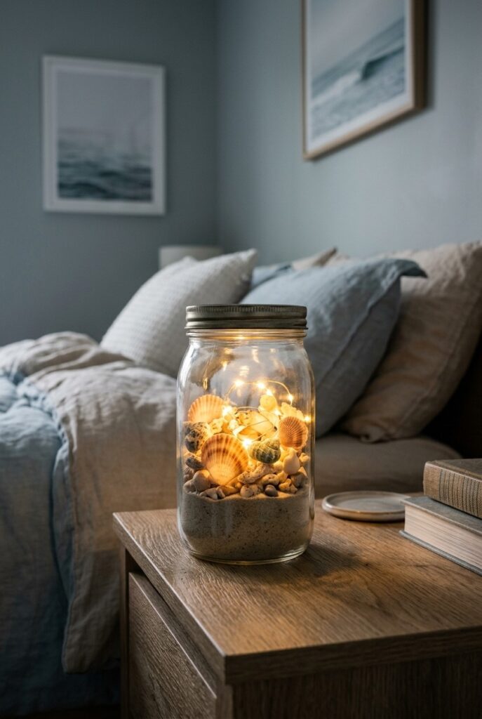 ocean-themed mermaid decorative jars