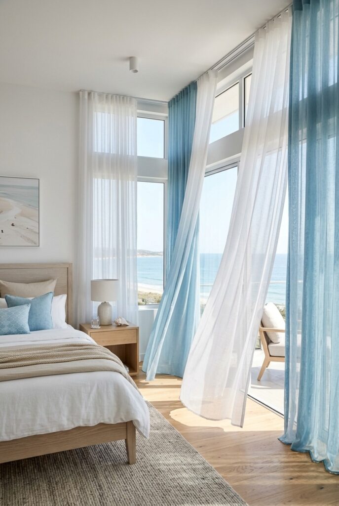 Light and airy curtains for soft home decor