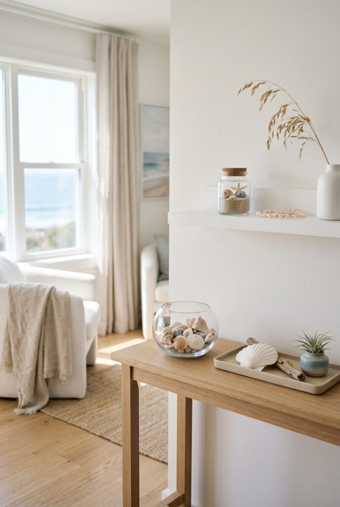 seashell decor for coastal home styling