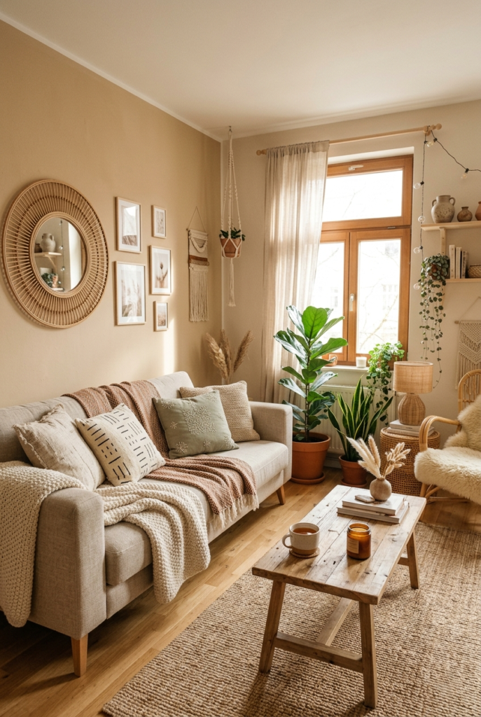 use warm wall tones