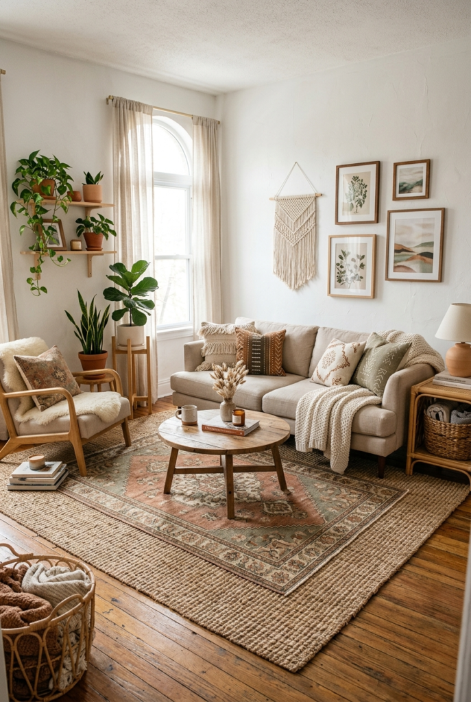 layer rugs for depth