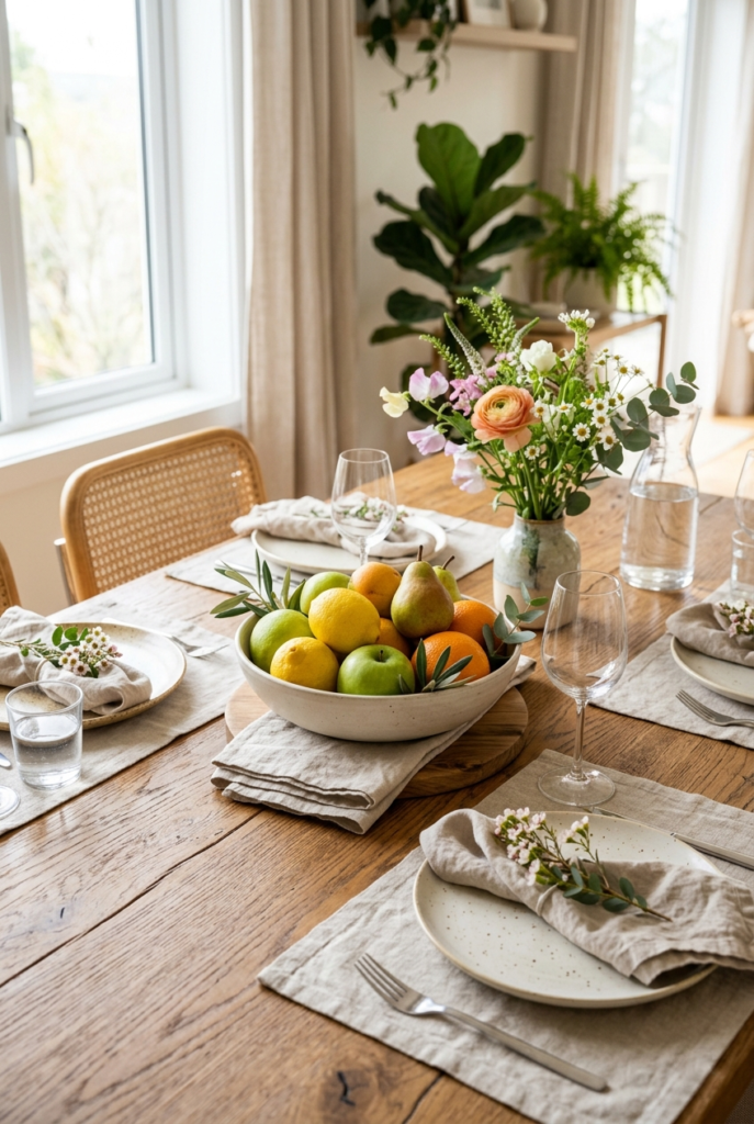 Decorate with Seasonal Fresh Fruit