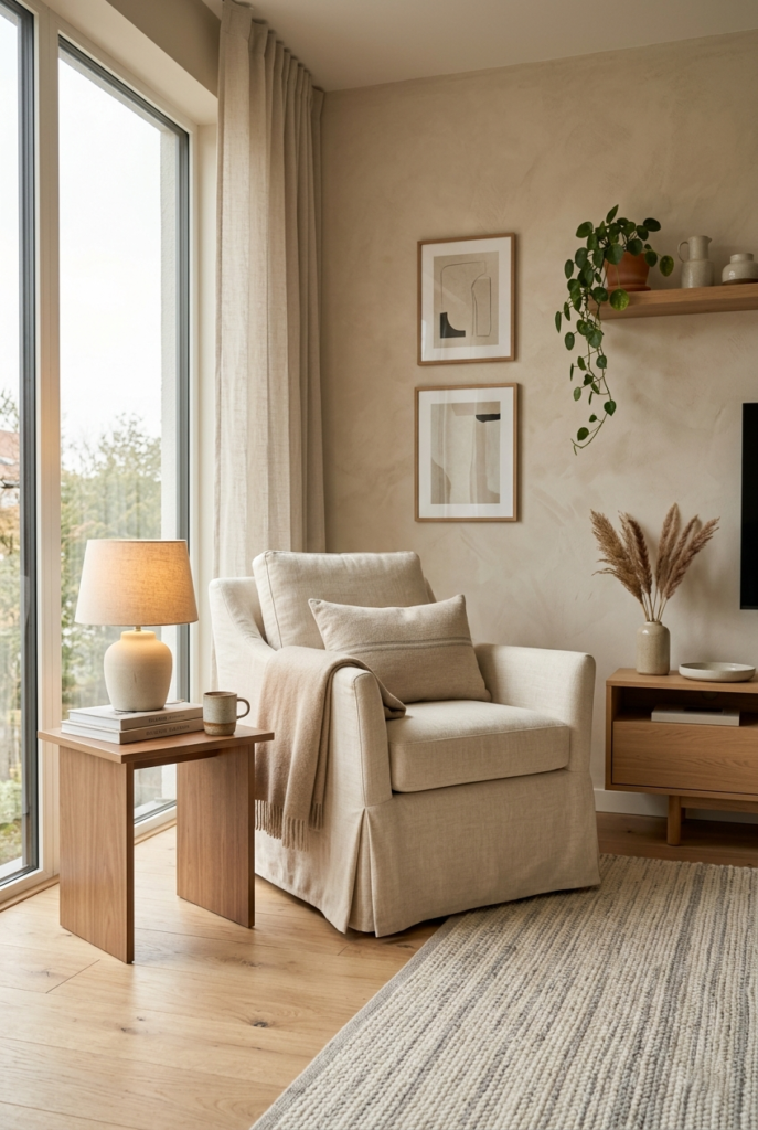 Skirted sofa living room