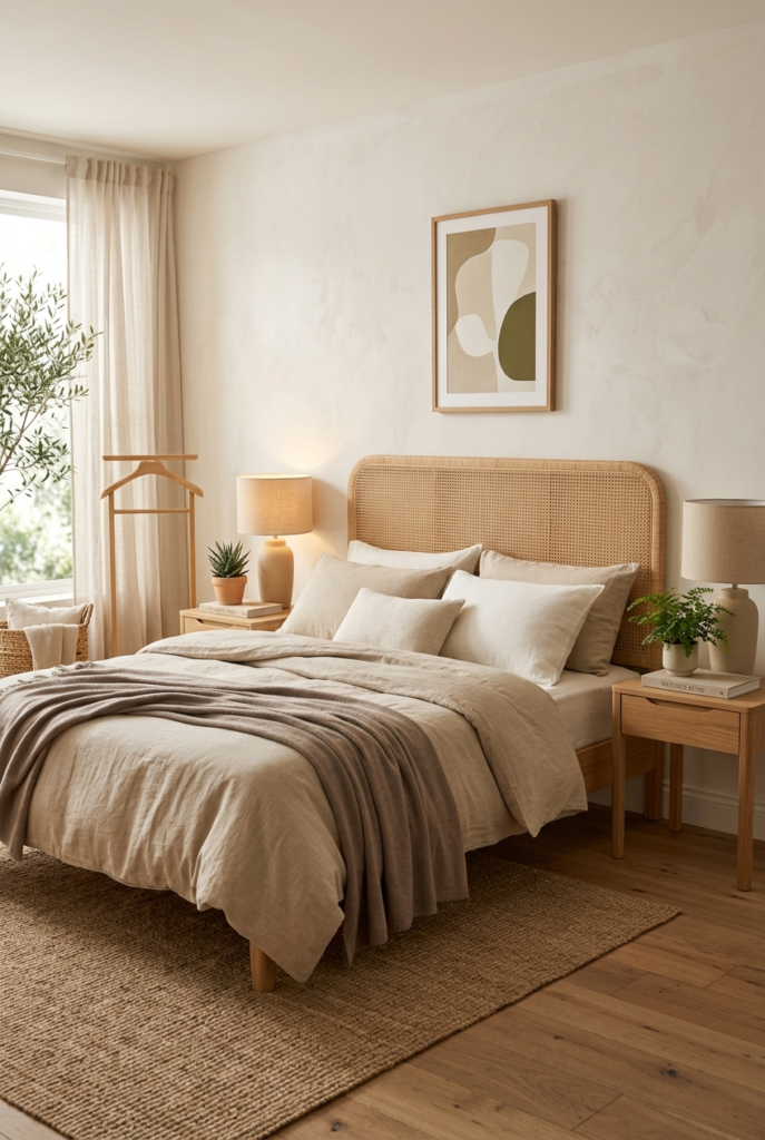 Simple clutter-free nightstands.