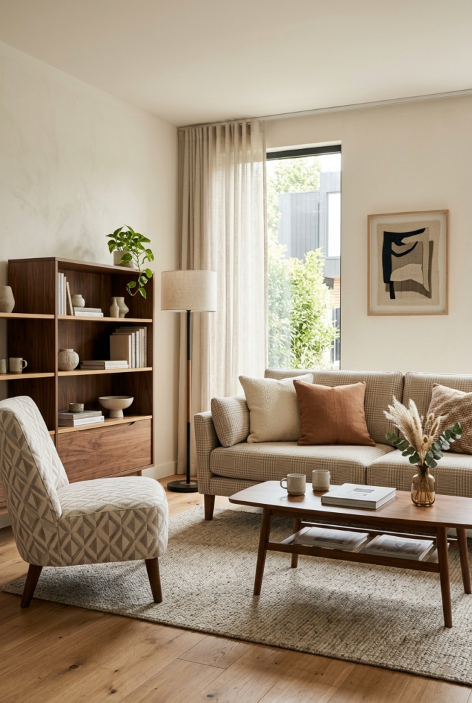 Patterned upholstery fabric chairs