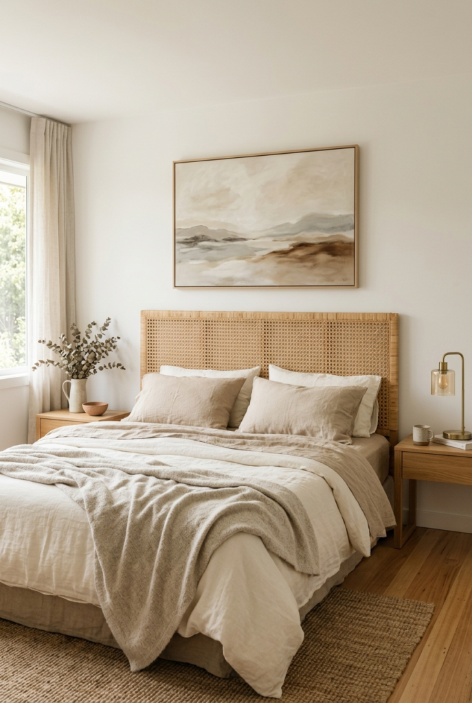 Keep wall art simple.