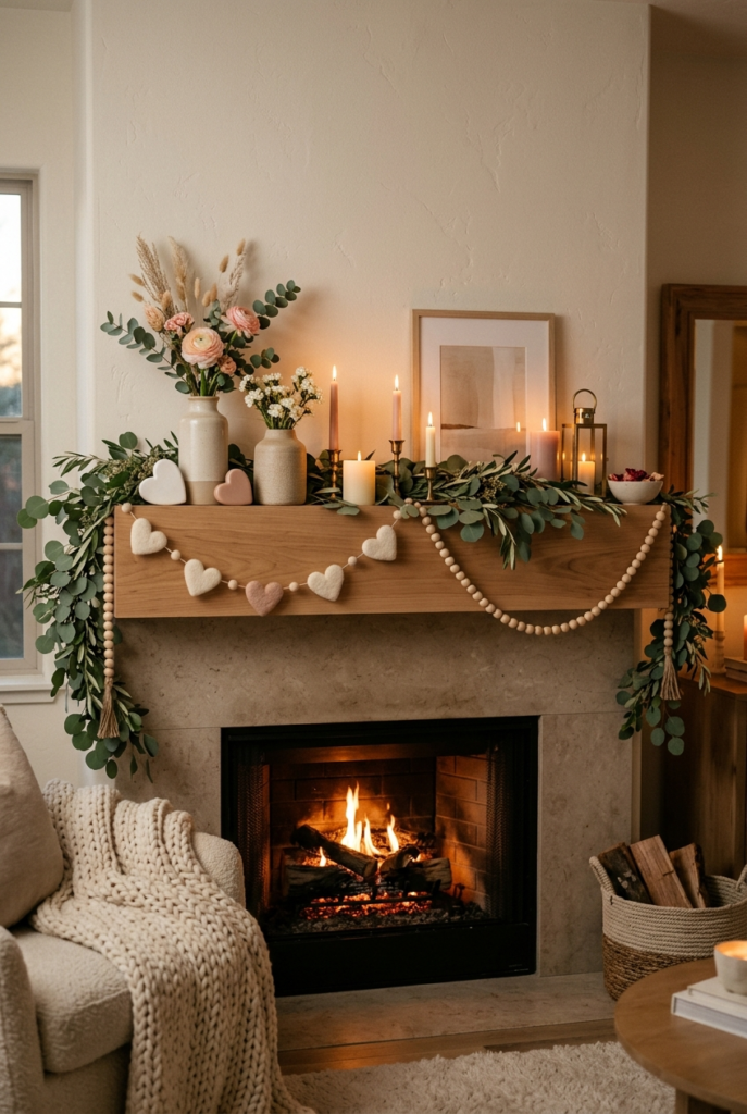 Mixed textures in minimal mantle decor