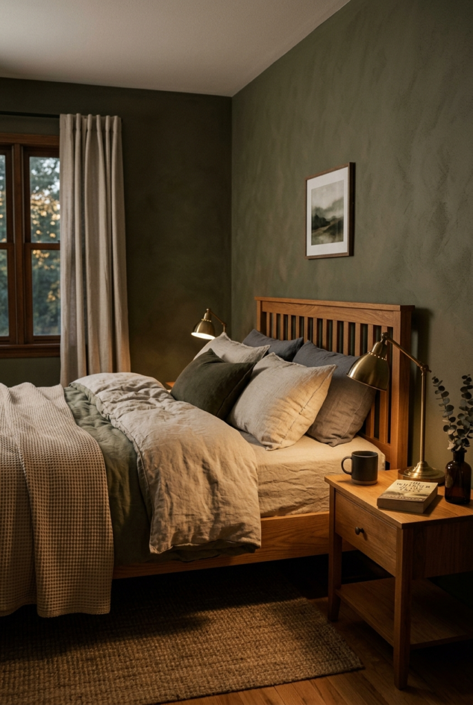 avoid pure black and try earthy colors