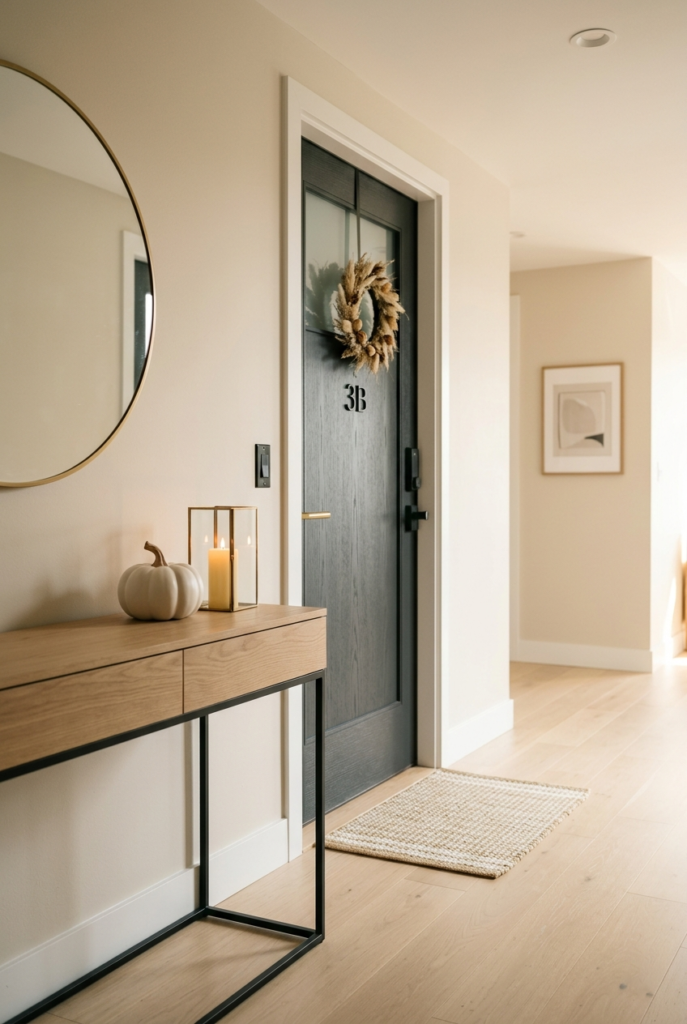Avoid Overdecorating the Door Area