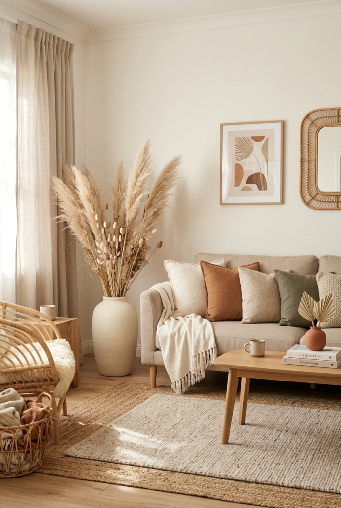 style with dried plants
