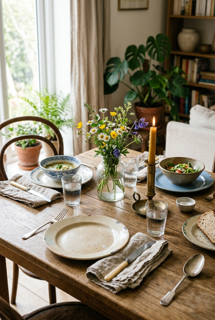 Mix Vintage Pieces with Character