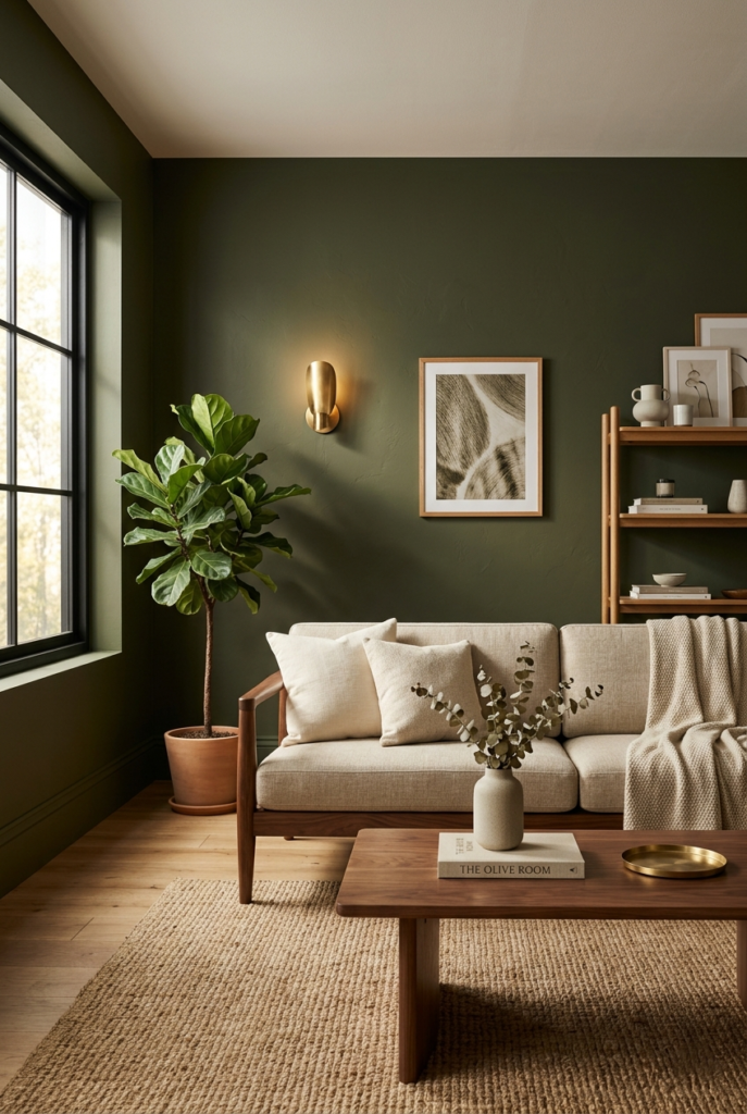 Richer olive green tone