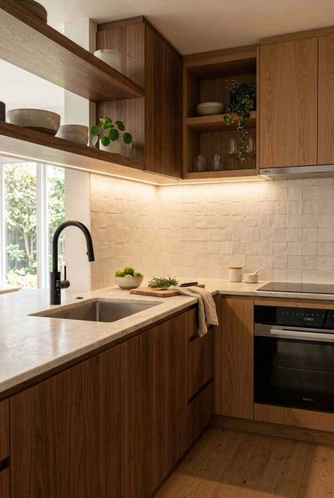 Simple smart kitchen with modern features