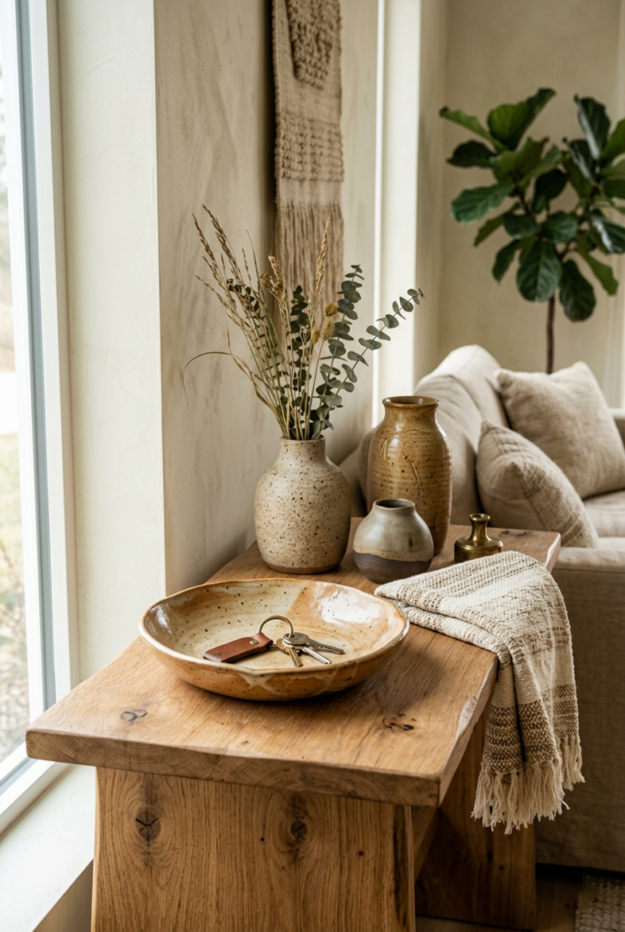 Handmade ceramic decor accents