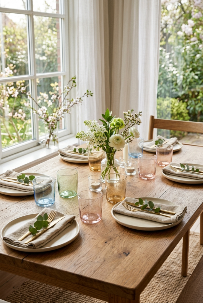 Add Color with Tinted Glassware 