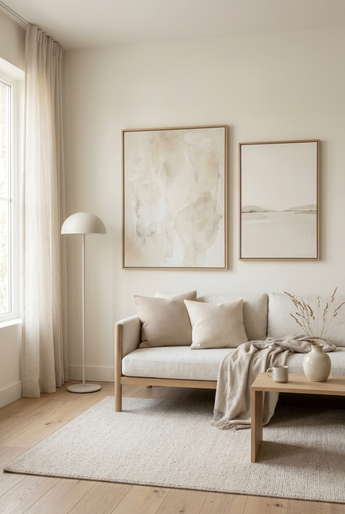 Avoid Busy Wall Decor.