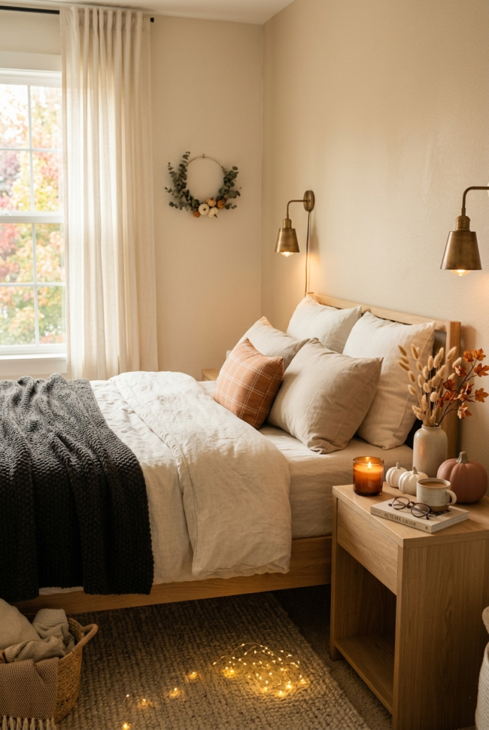 Cozy Bedroom Halloween Decor