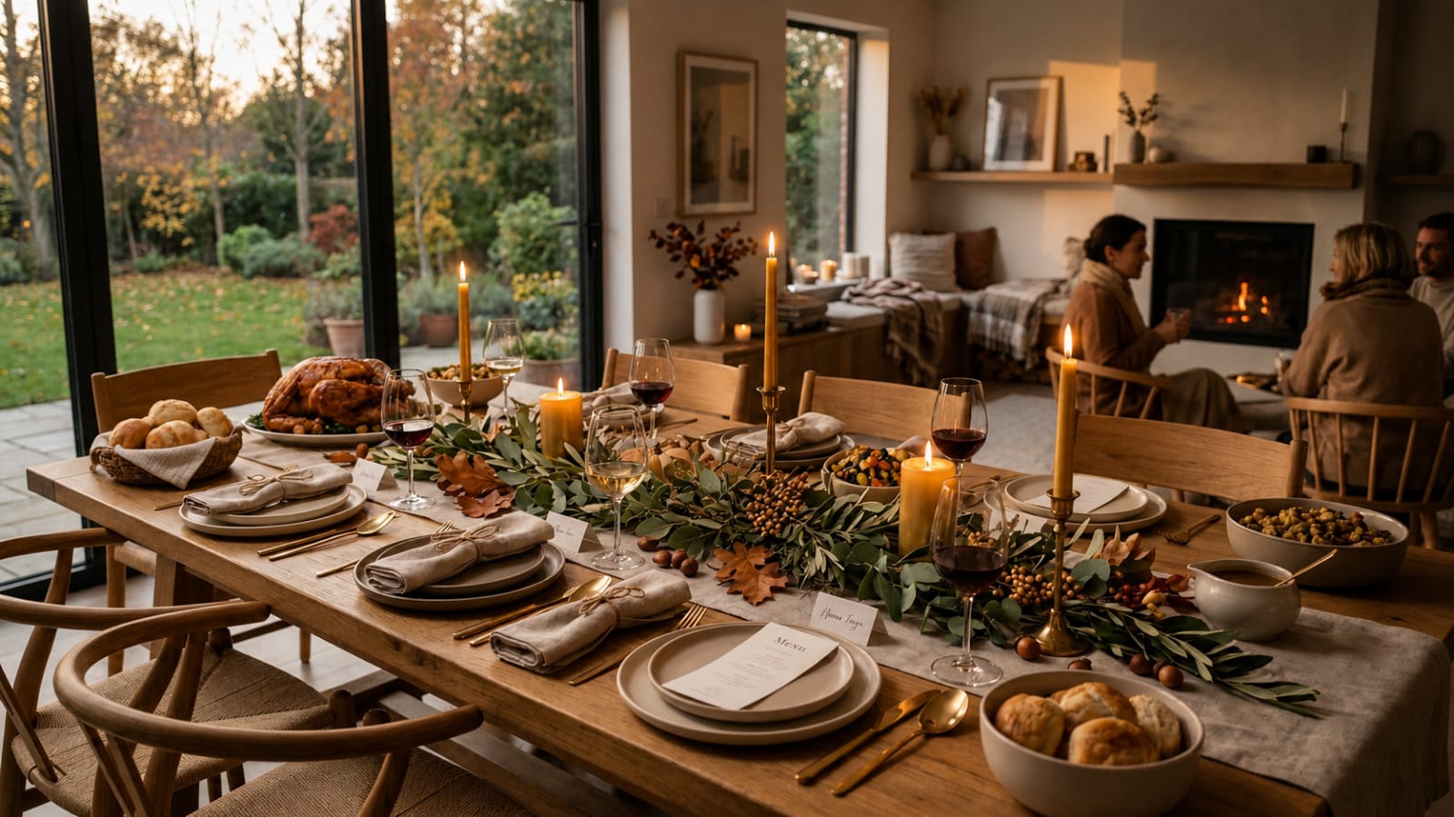 Feature image showing a styled dining table set as the central focal point, with coordinated decor extending outward into a calm and cohesive dining space.