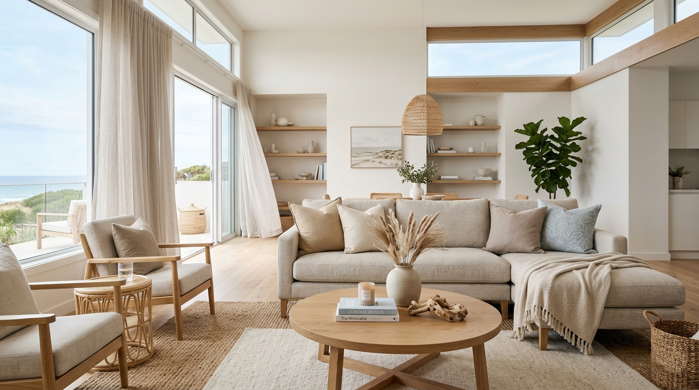 Contemporary nautical living room