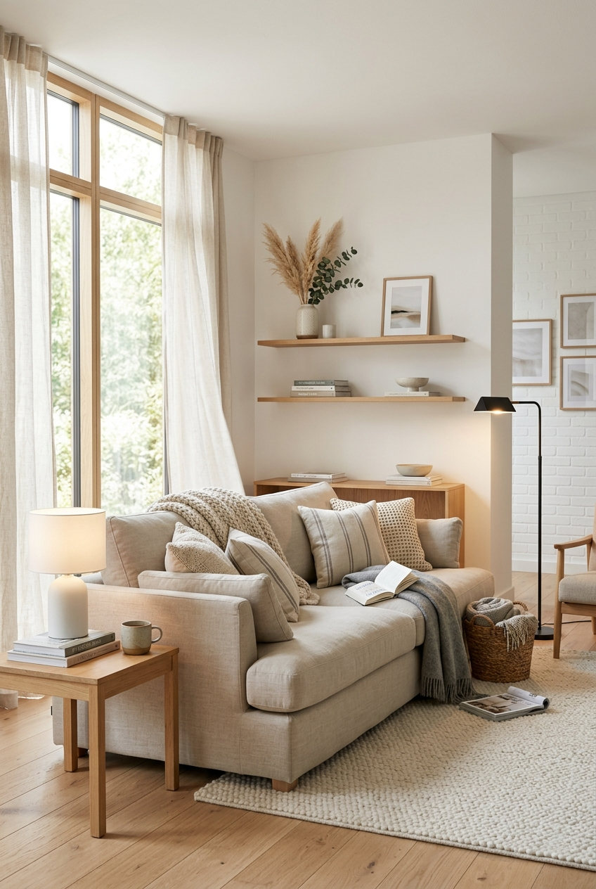 Cozy Nordic Living Room Ideas