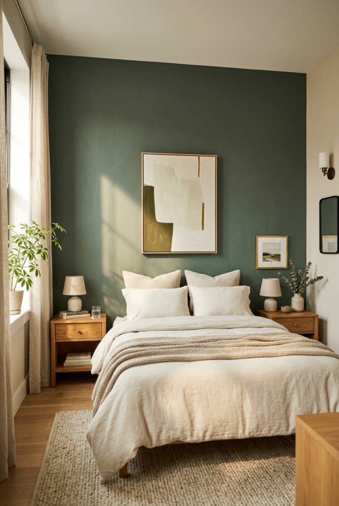 Painted accent wall