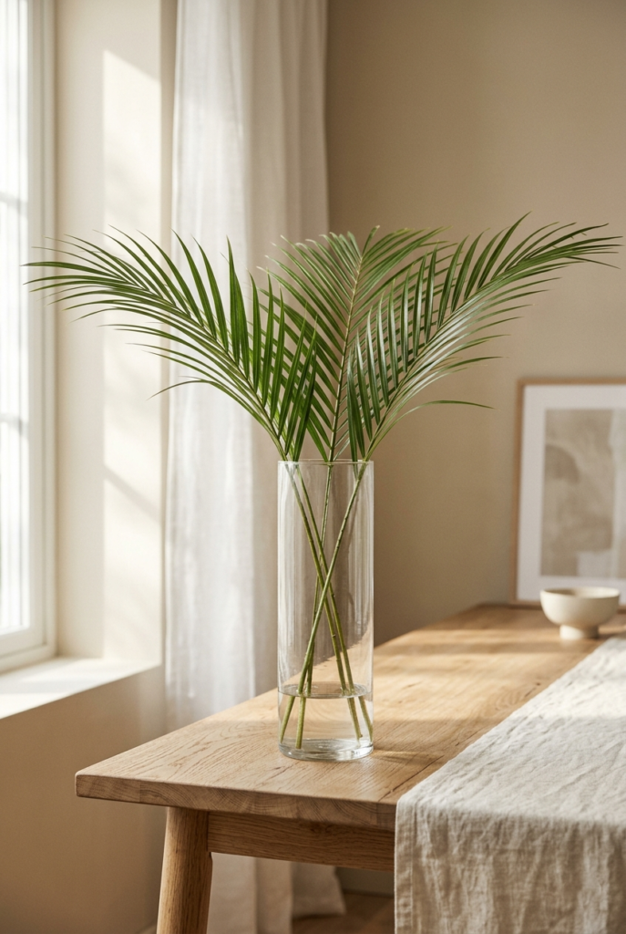 Palm Branches in Neutral Vase
