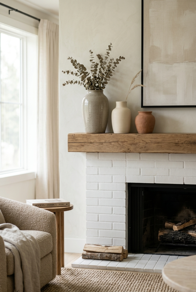 Simple ceramic vases