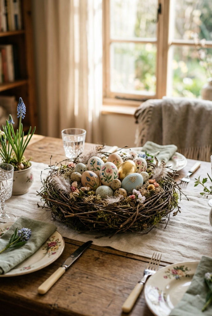Rustic Easter Nest Centerpiece