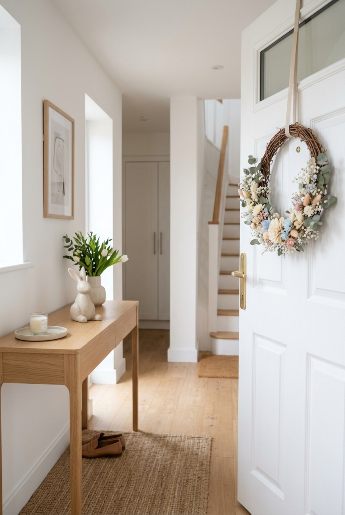 Simple Easter entryway decor ideas