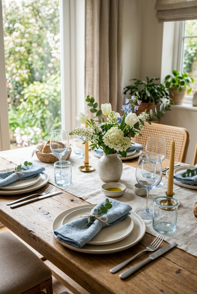 Soft Blue Spring Accents