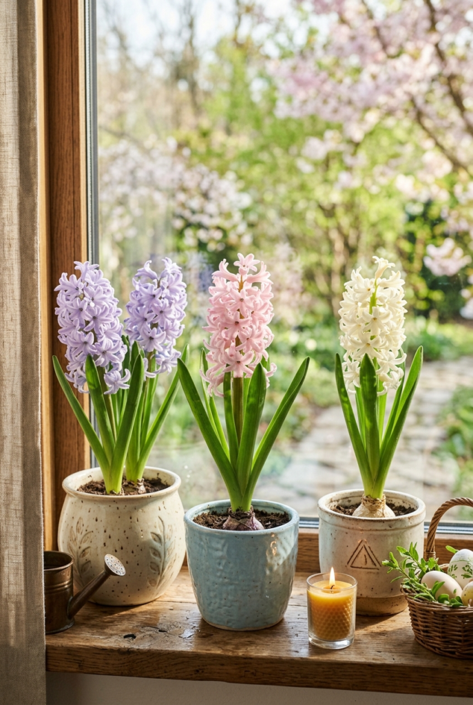Fragrant Hyacinths in Pretty Pots