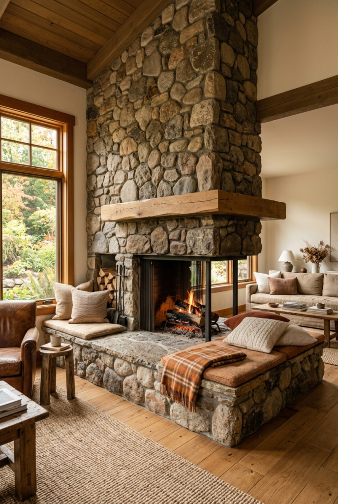 Large Hearth Seating Space