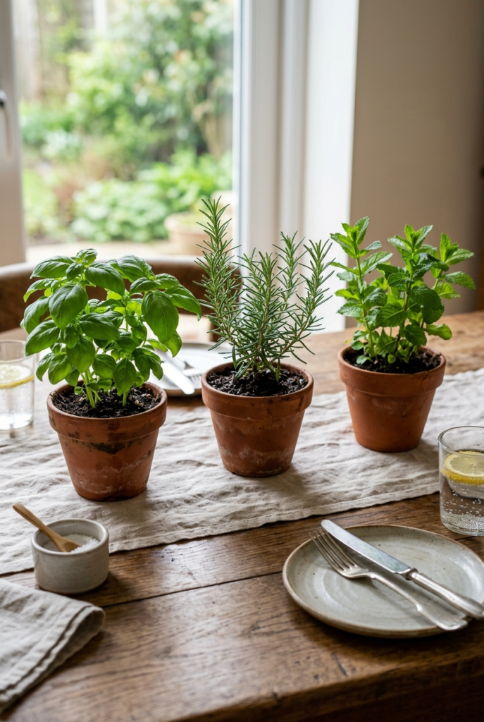 Fresh Herbs as Decor