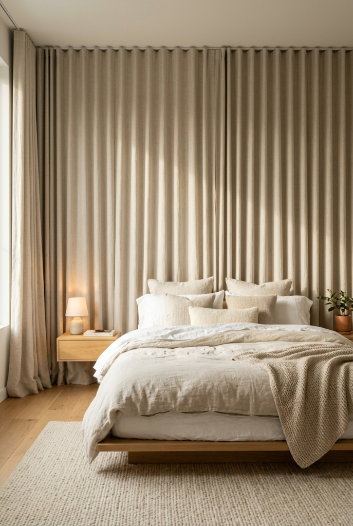 Floor length curtains