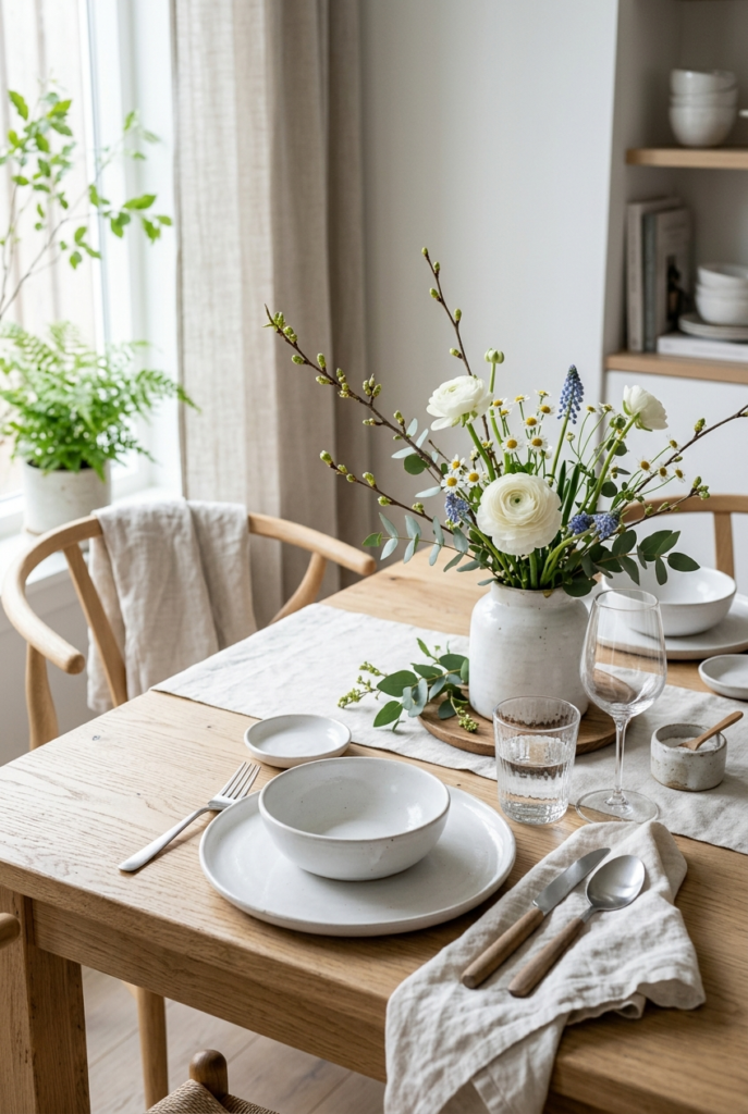 Warm Wood and Ceramics