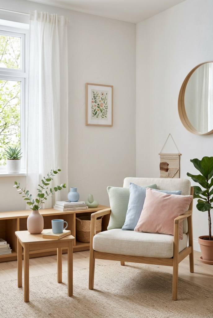 Introduce soft seasonal tones