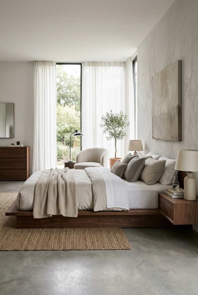 Statement bed frame