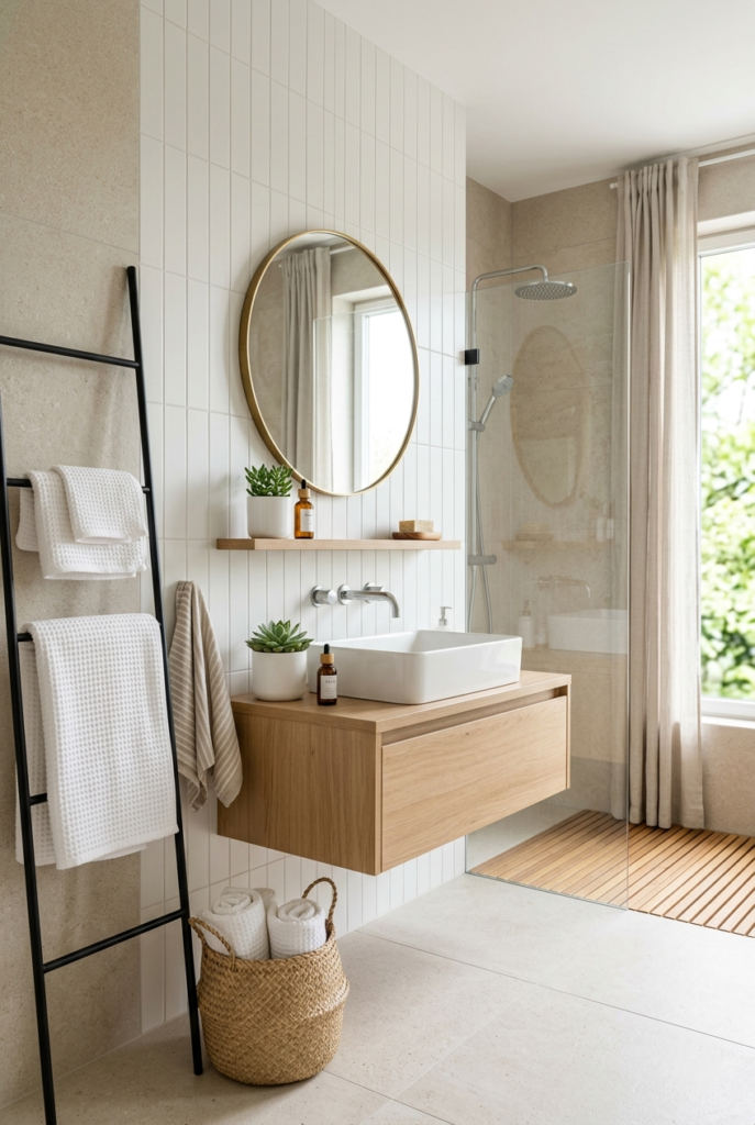 Update bathroom accents freshening