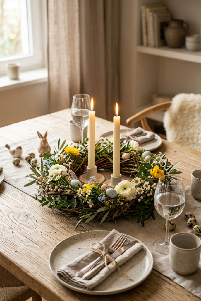 Table Center Wreath Display