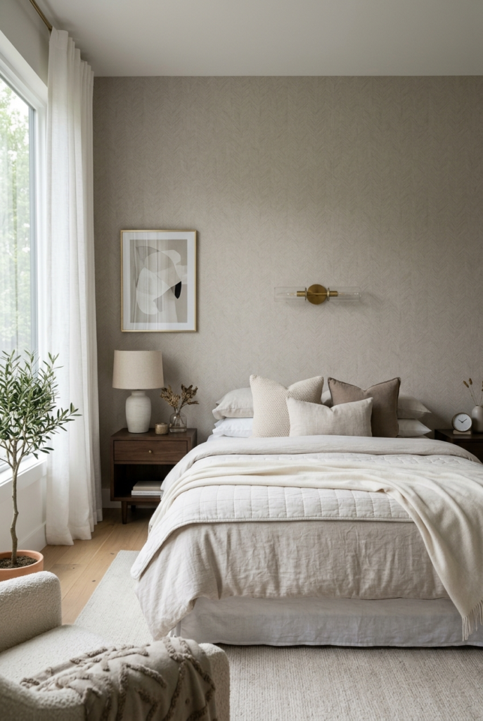 Wallpaper accent wall