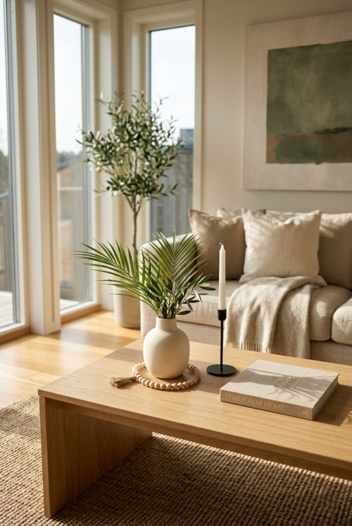 Palm Sunday coffee table decor ideas