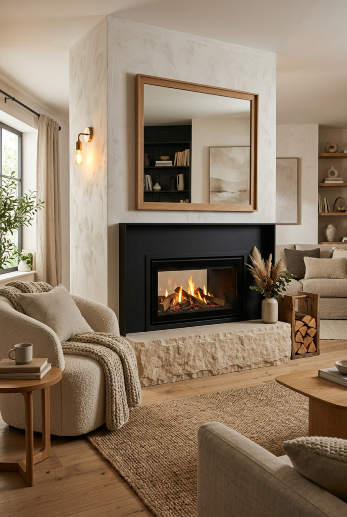 Light stone hearth