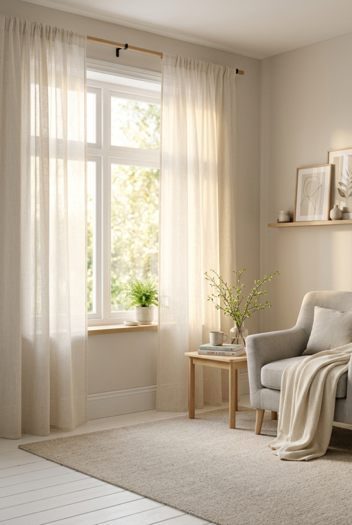 Switch to lighter window curtains