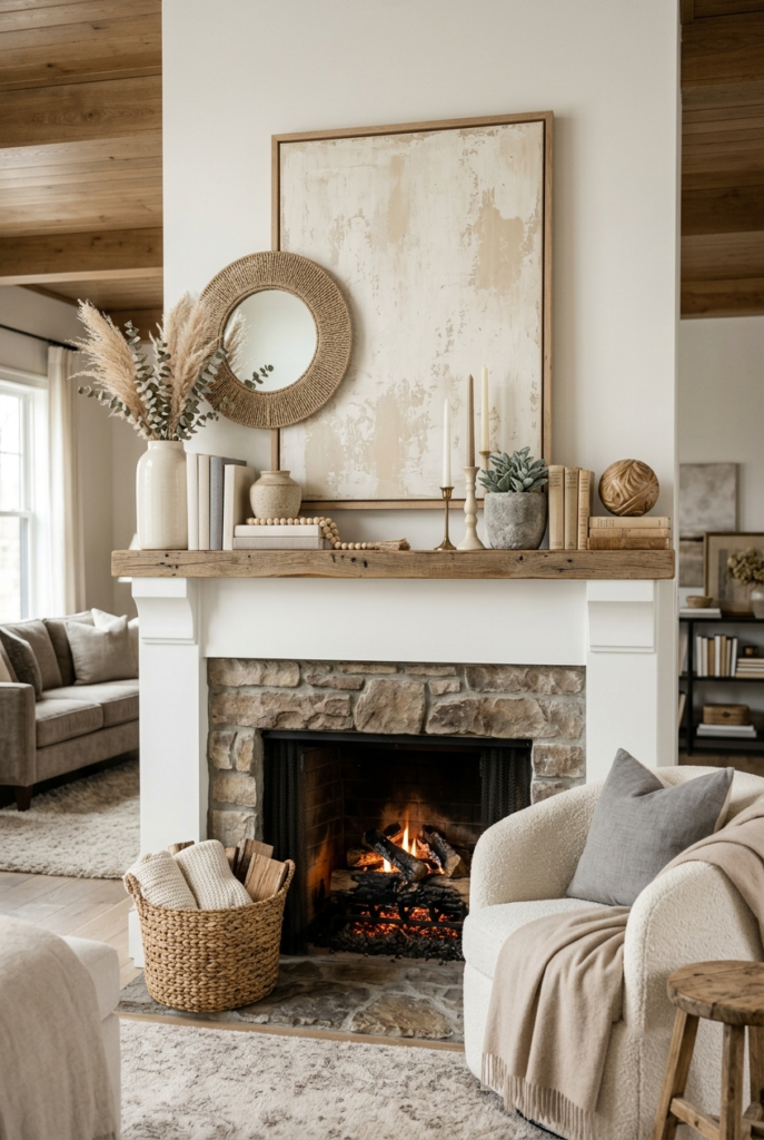 Layered neutral decor