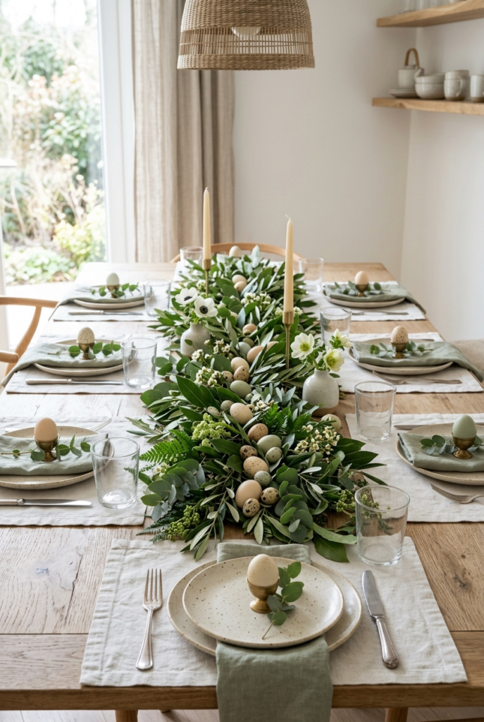 Greenery Table Runner Decor