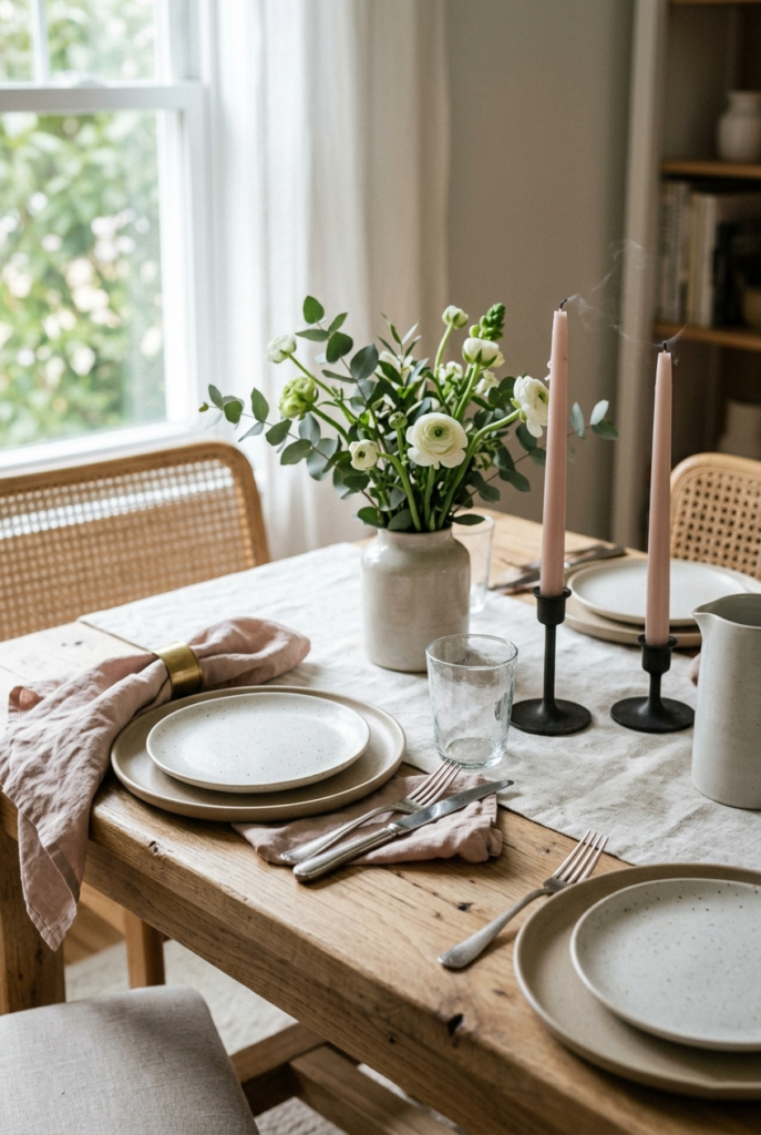 Gentle Pink Accents