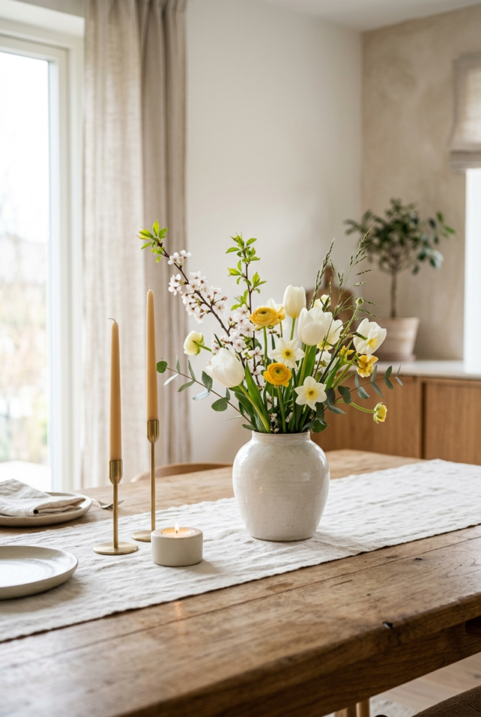 Simple Minimal Easter Centerpiece