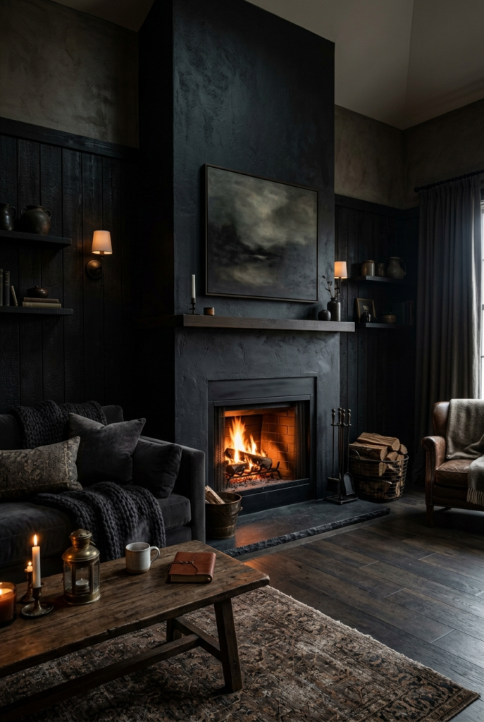 Moody living room