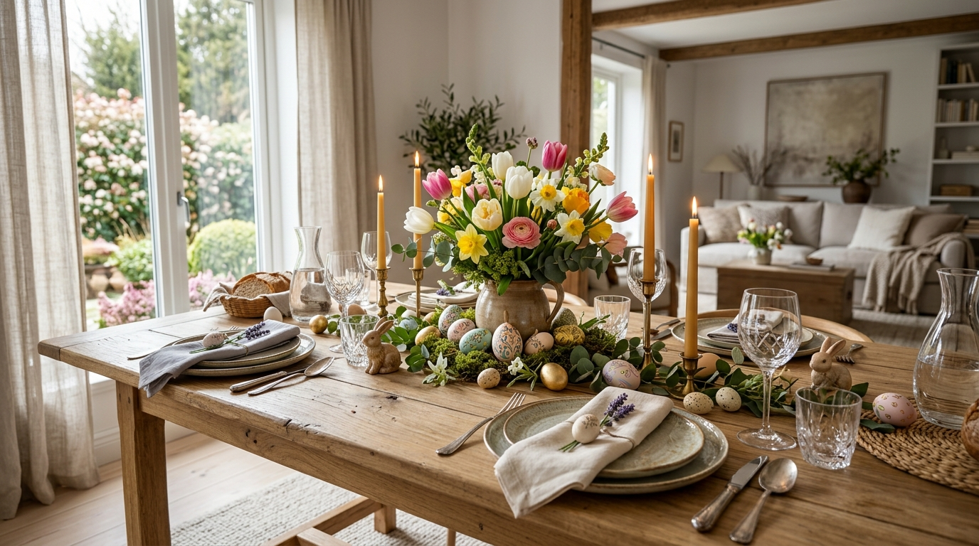 Elegant Easter Table Centerpiece